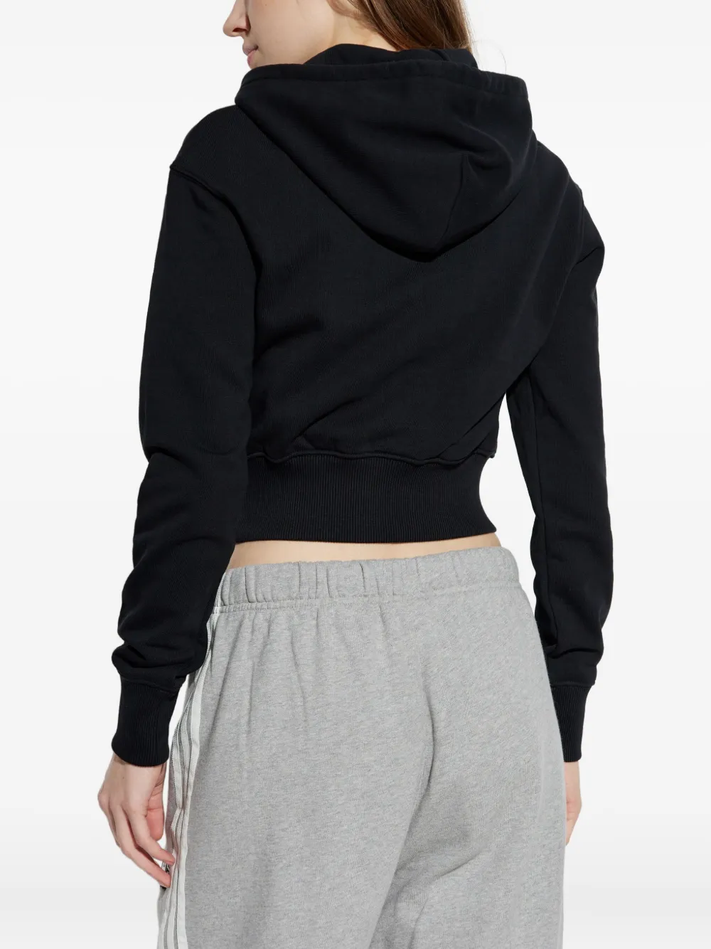 Versace Jeans Couture Hoodie met logopatch Zwart