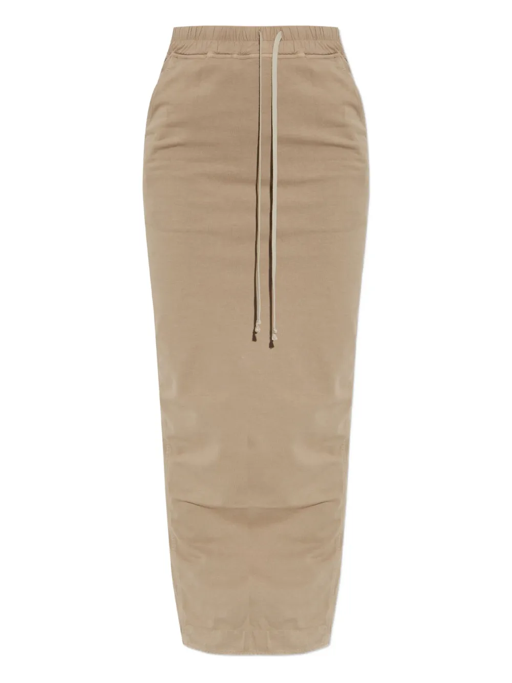 Rick Owens DRKSHDW Pull on Pillar drawstring maxi skirt | Neutrals | Image 1