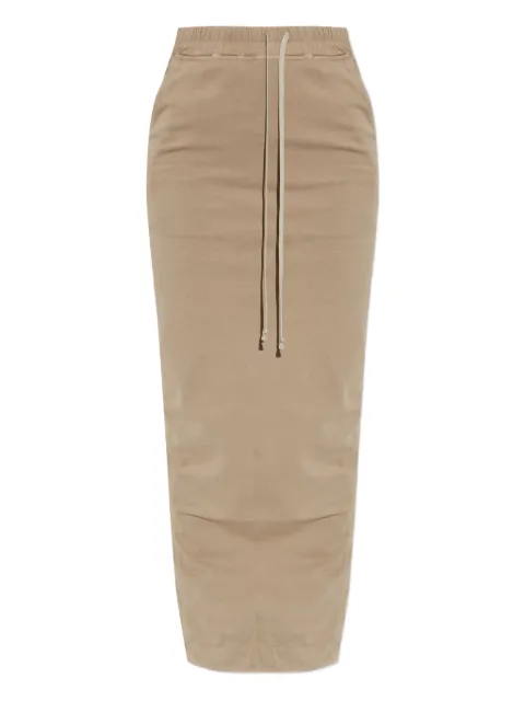 Rick Owens DRKSHDW Pull on Pillar drawstring maxi skirt