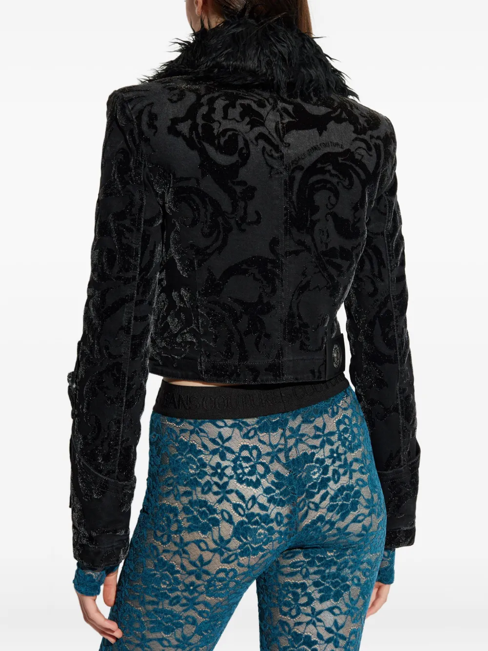 Versace Jeans Couture Jack met kraag Zwart