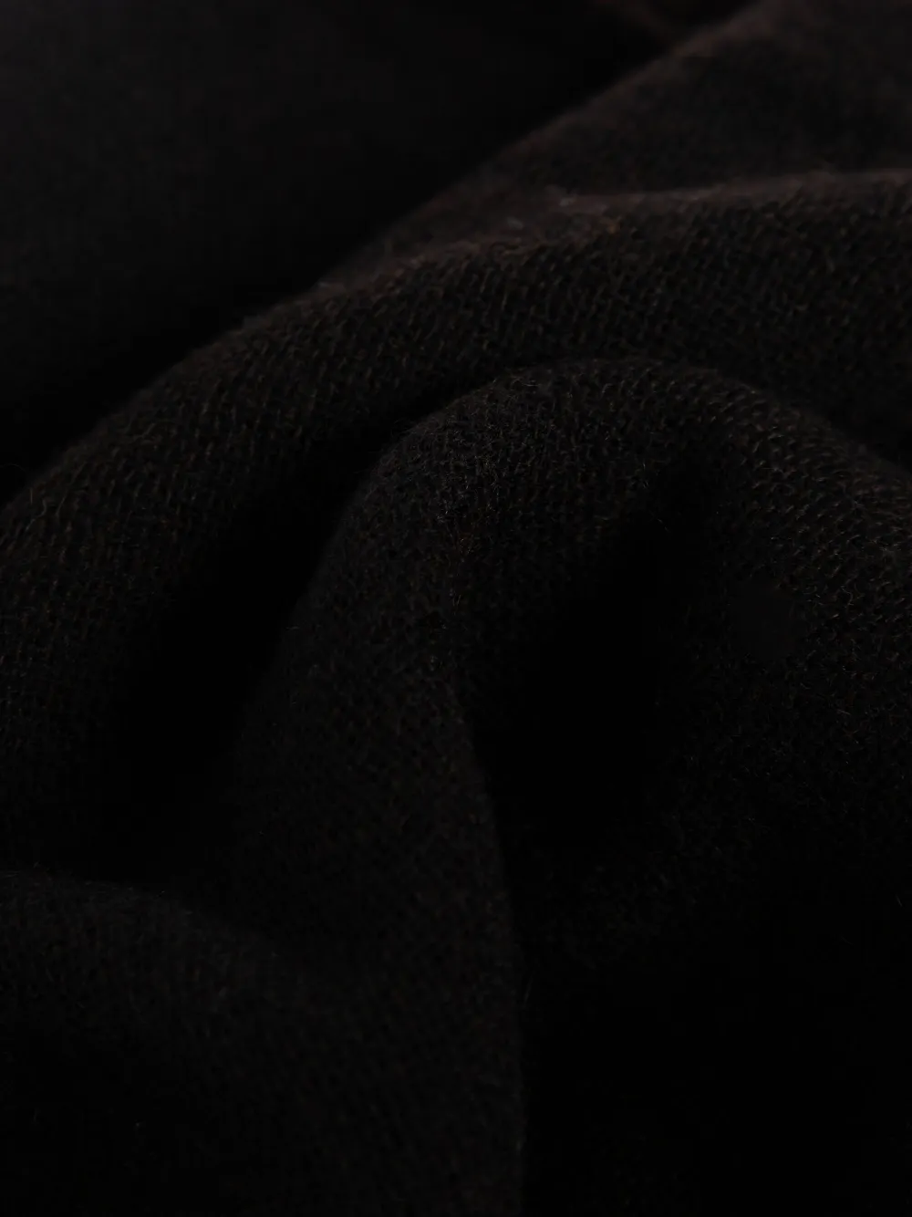 Lanvin Sjaal met geborduurd logo Zwart