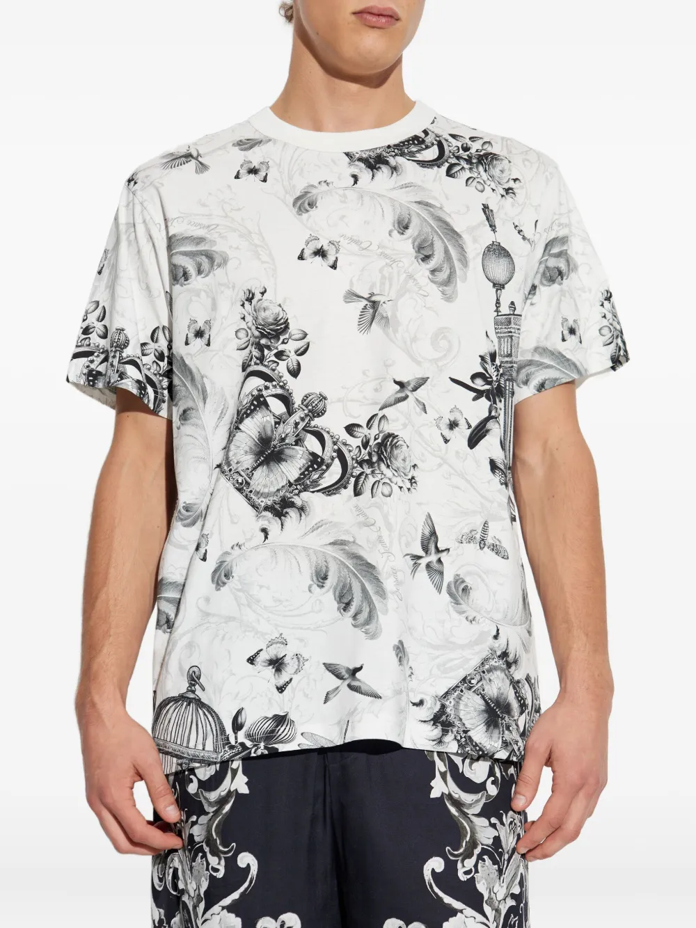 Versace Jeans Couture T-shirt met ronde hals Wit