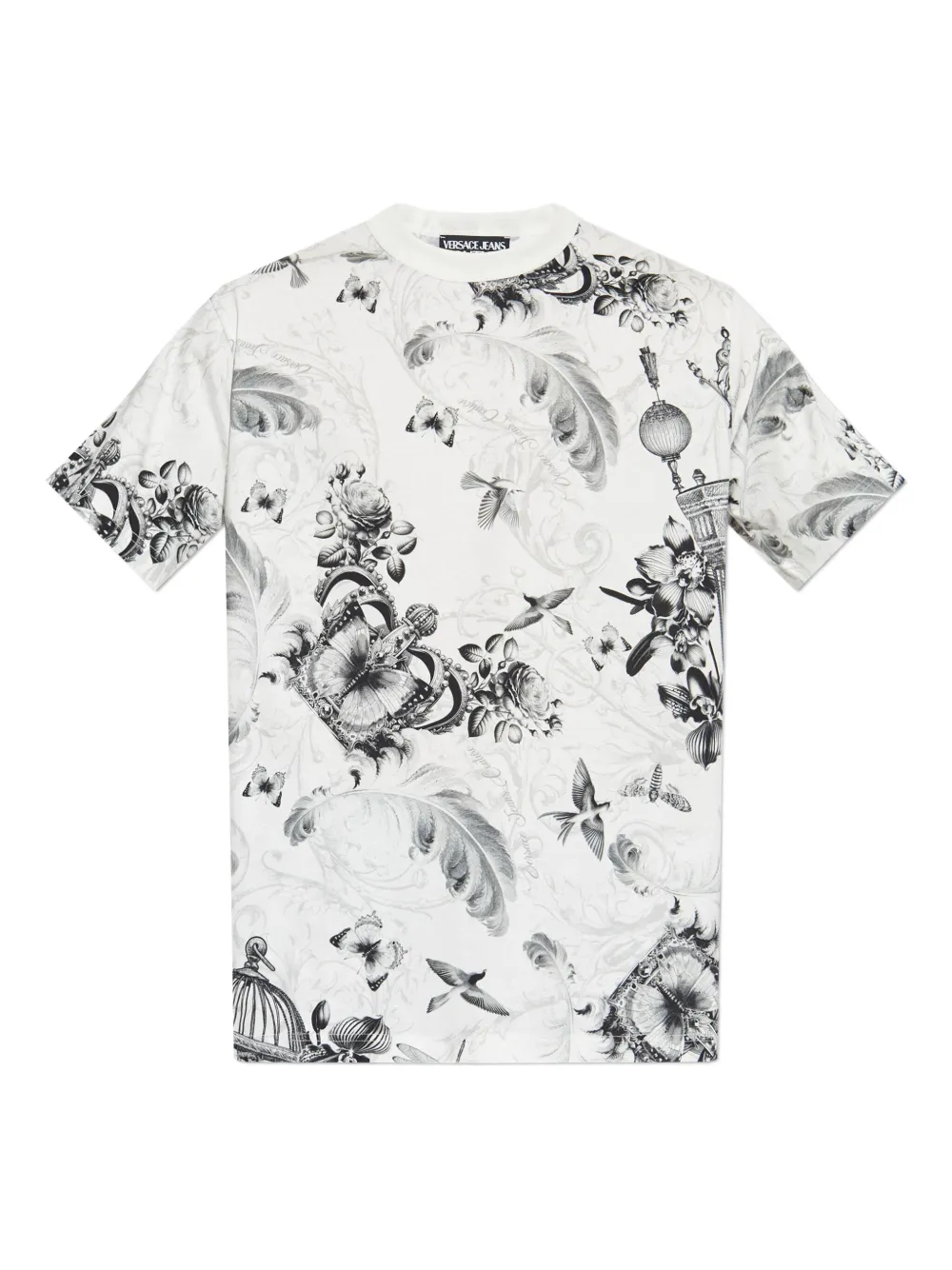Versace Jeans Couture short-sleeved cotton T-shirt - Bianco