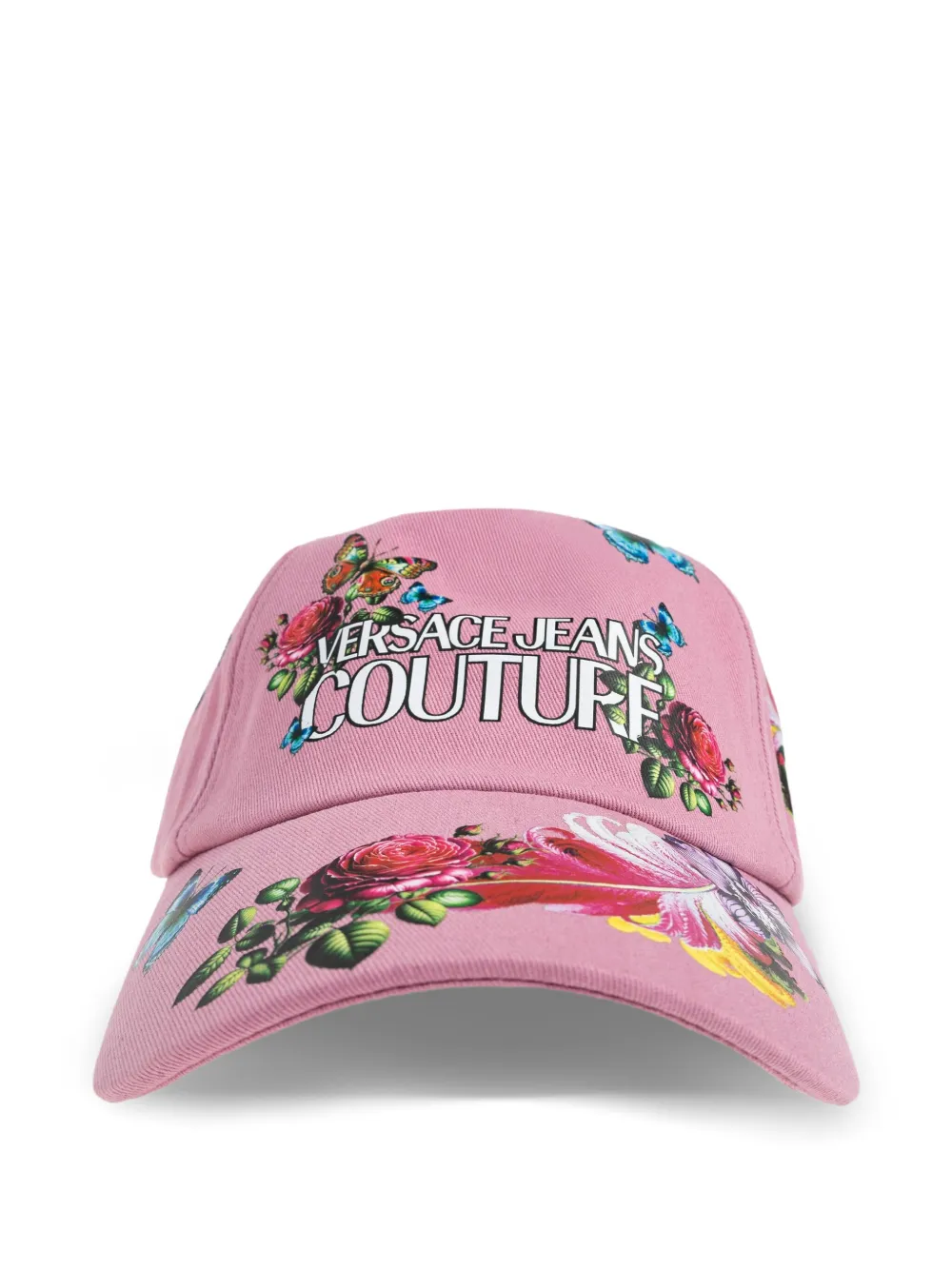 Versace Jeans Couture floral print cap - Rosa