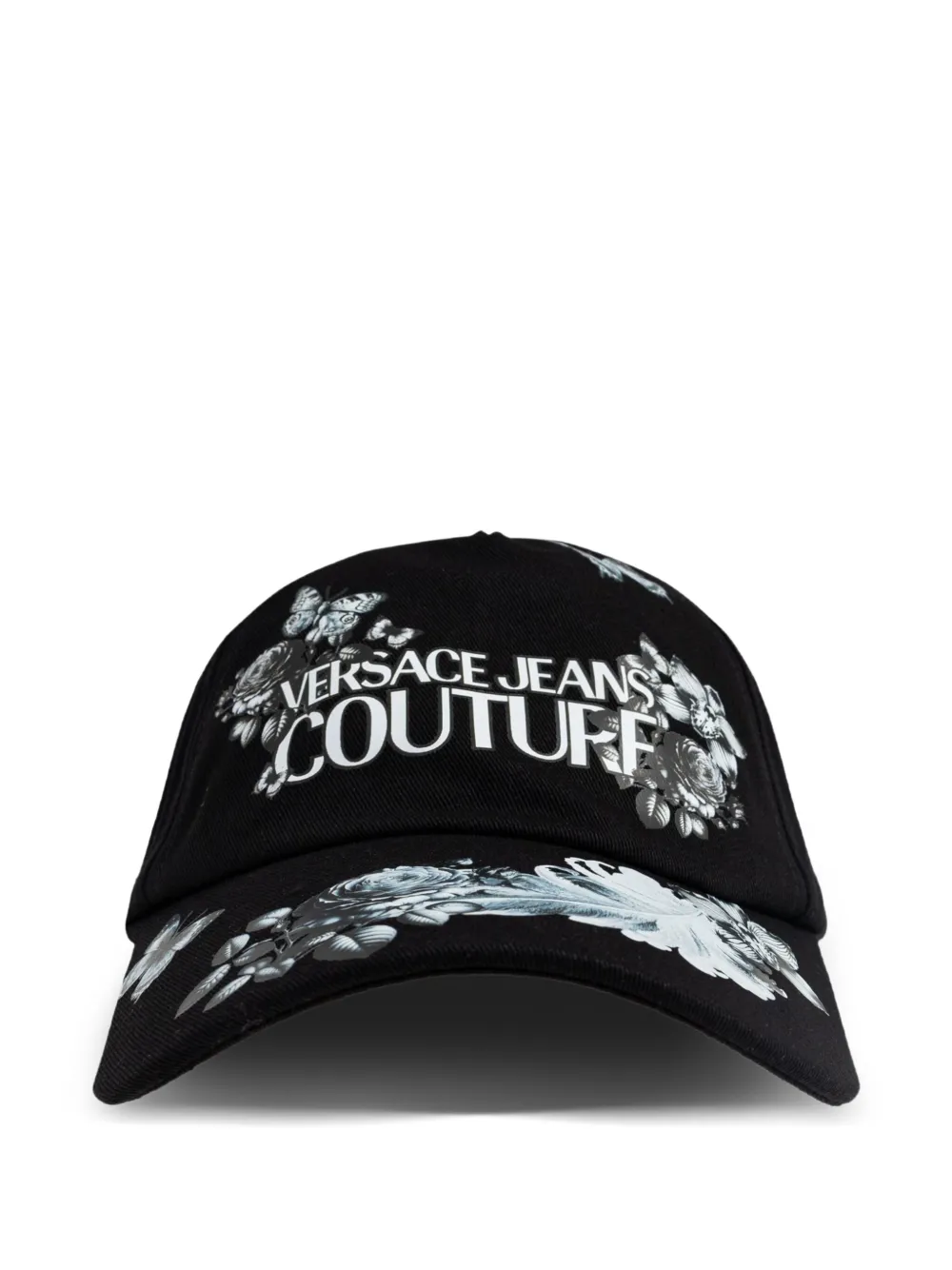 Versace Jeans Couture floral butterfly cap - Nero