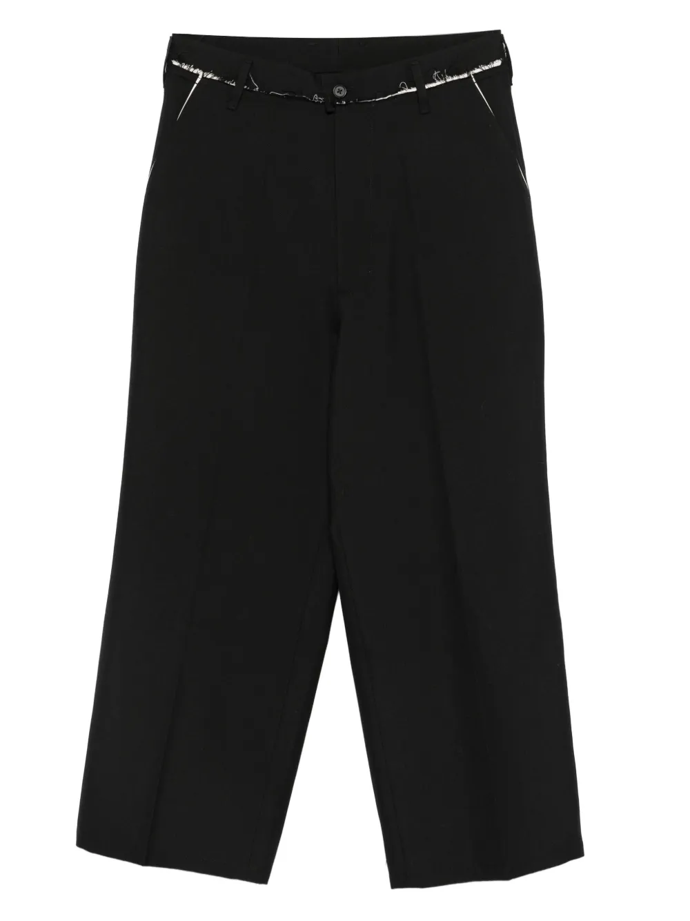 Camiel Fortgens distressed-effect tailored trousers | Black | Image 1
