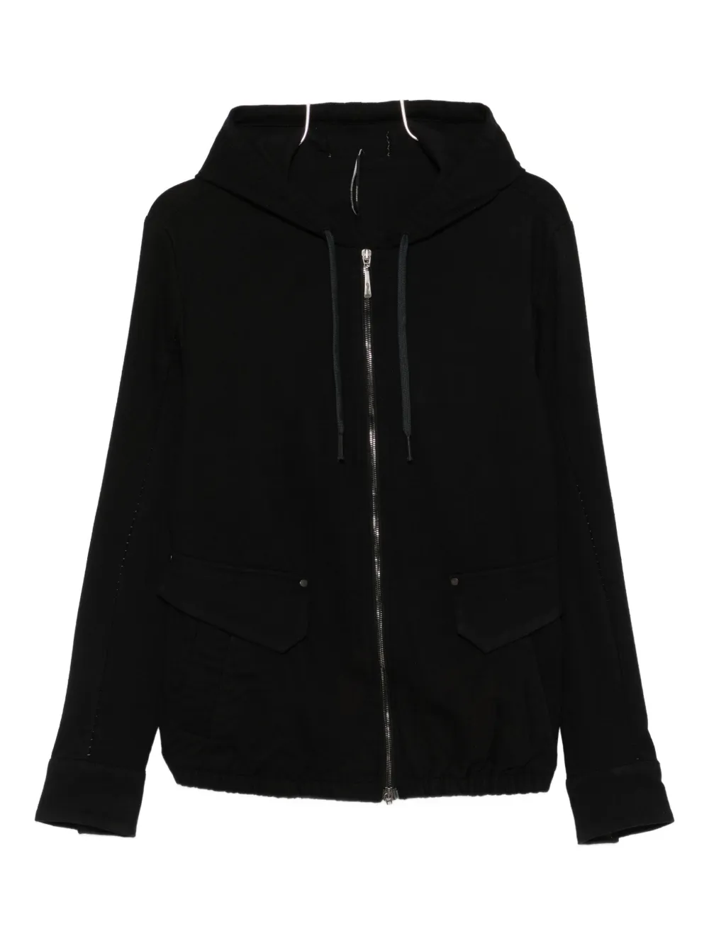Masnada zip-up hooded jacket | Black | Image 1