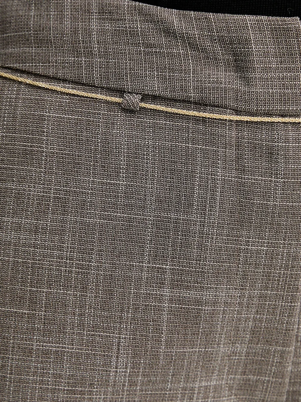 SIMONA CORSELLINI Broek met kettingdetail Grijs