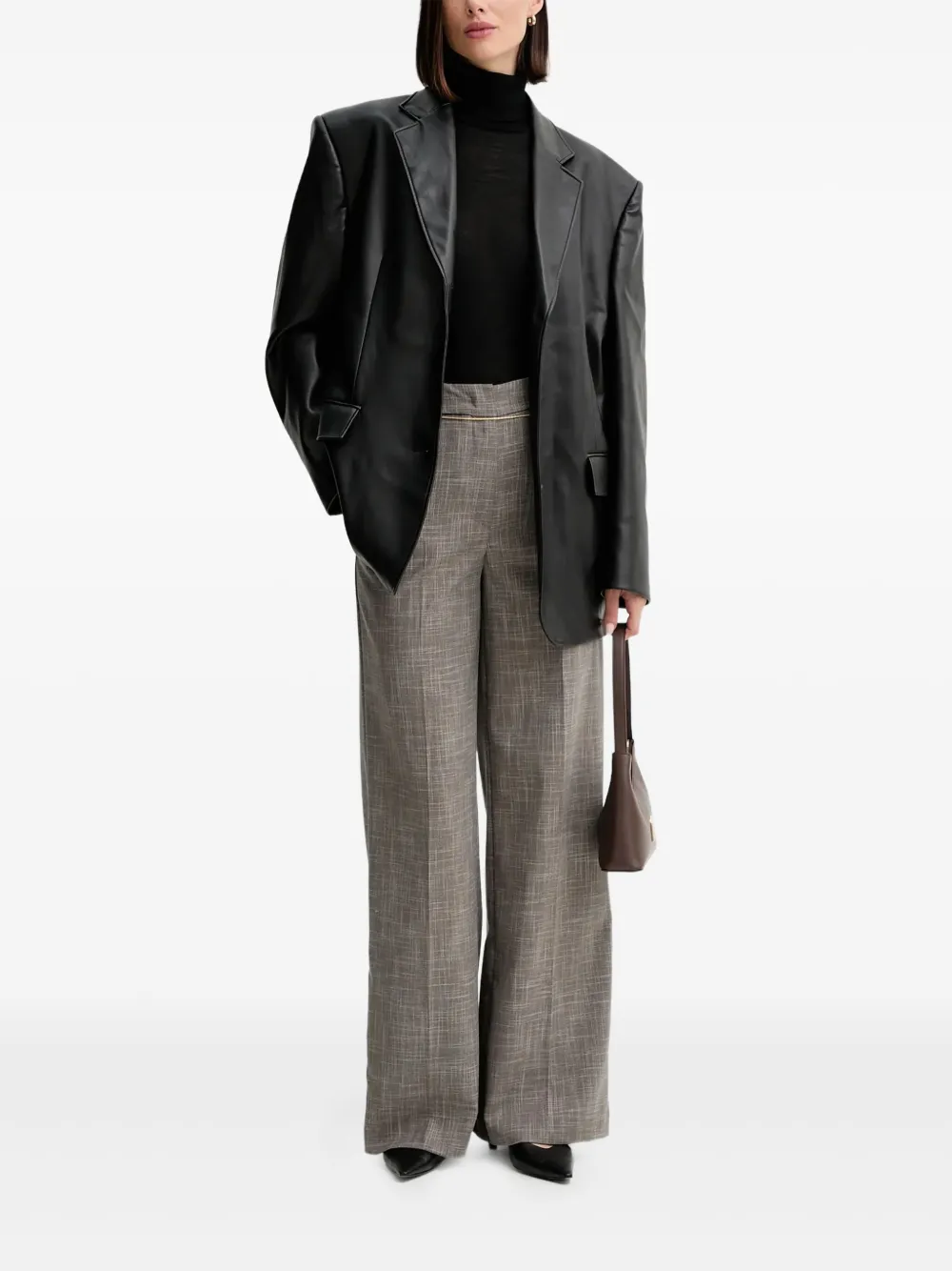 SIMONA CORSELLINI Broek met kettingdetail - Grijs