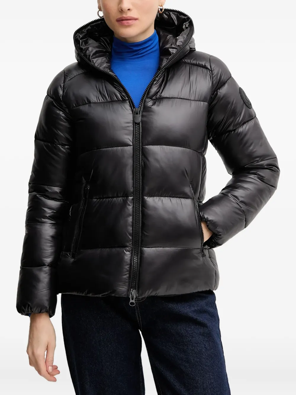 Save The Duck Lois hooded padded jacket | negro | Image 1