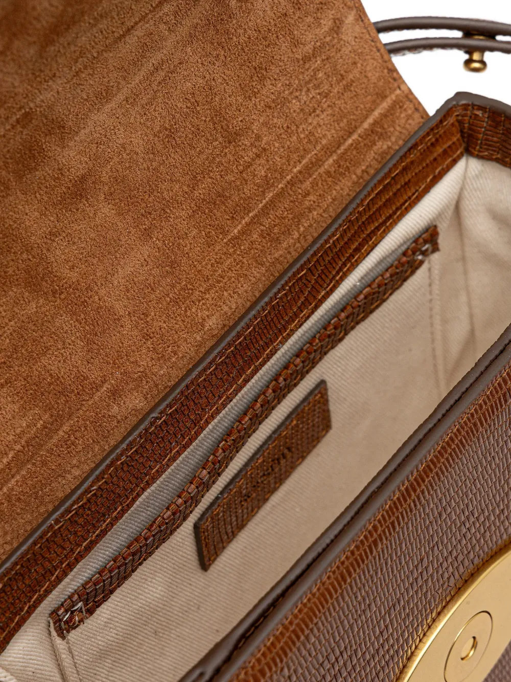 Sessun Leather Cross Body Bag In Brown