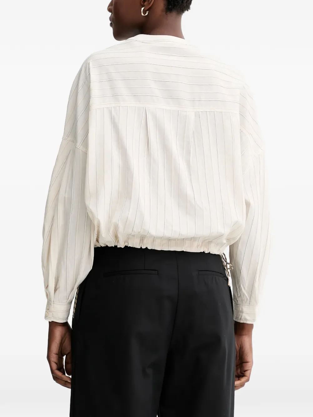 Sessun Striped Shirt In White