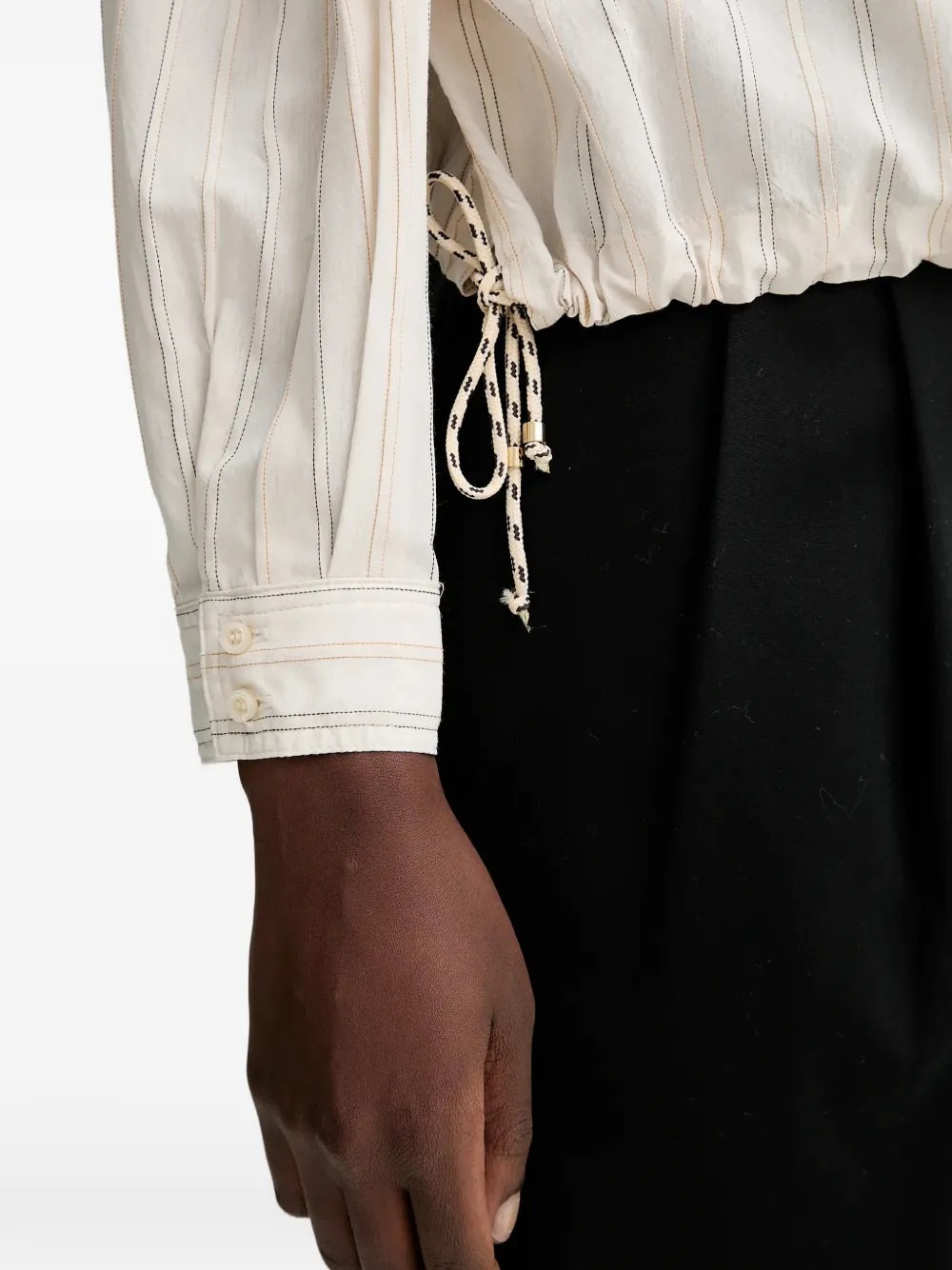 Sessun Striped Shirt In White