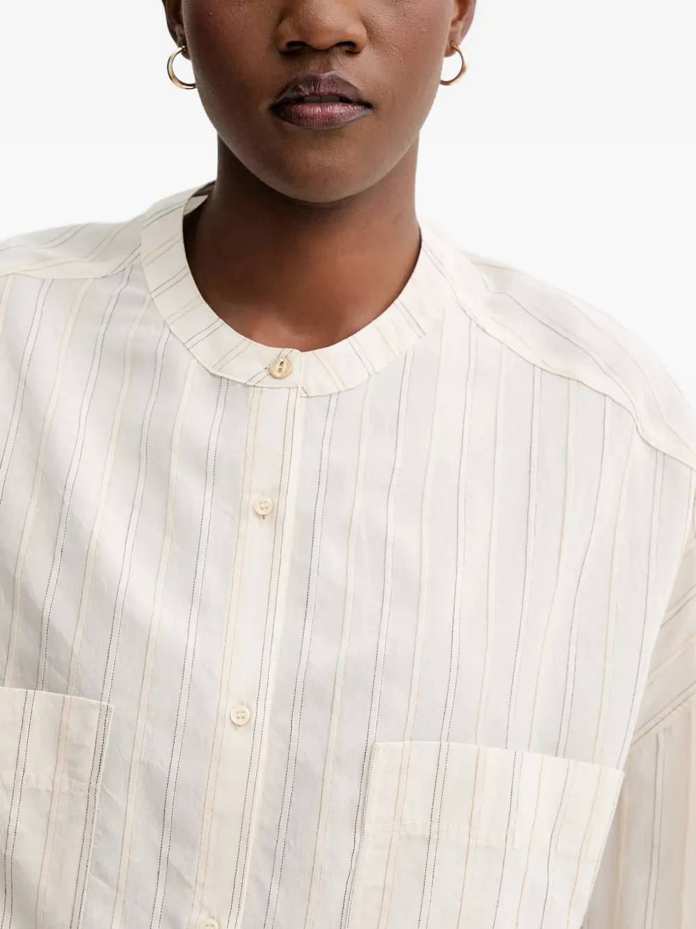 Sessun Striped Shirt In White