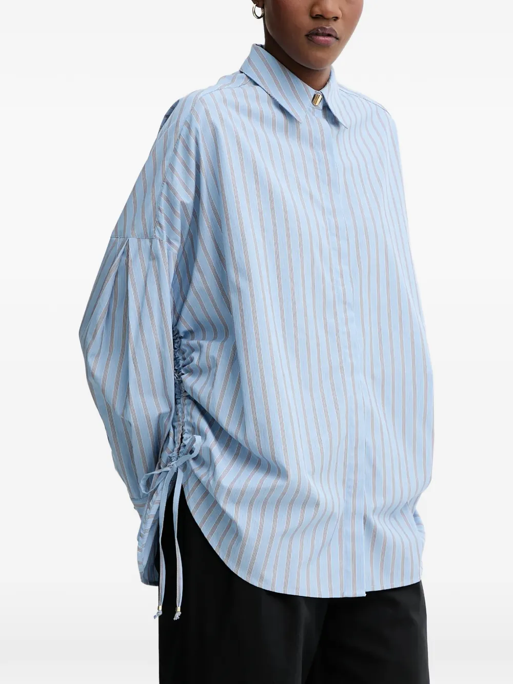 Sessun Striped Shirt In Black