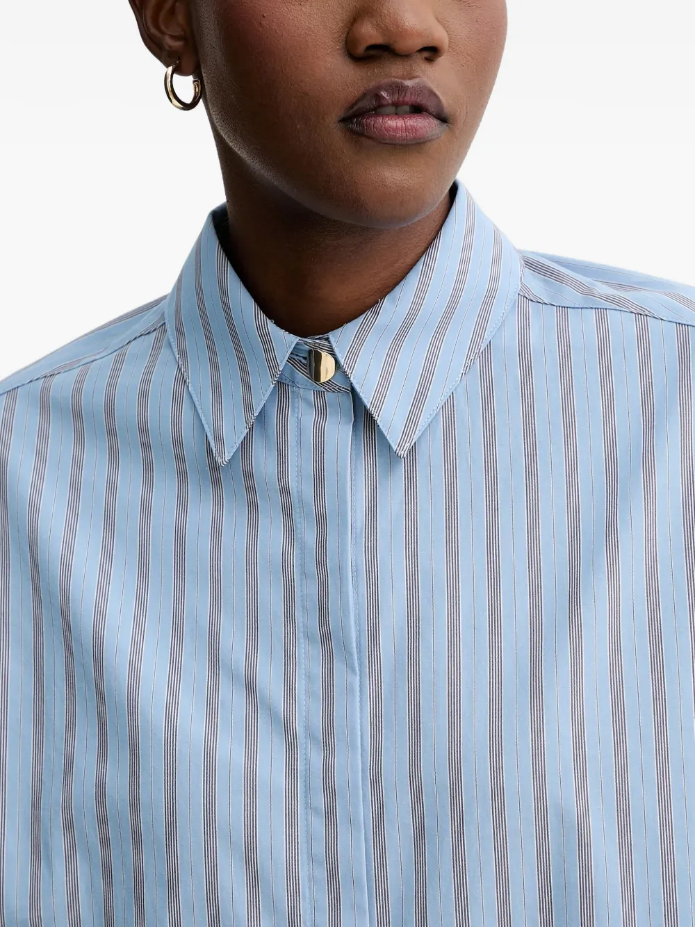 Sessun Striped Shirt In Black