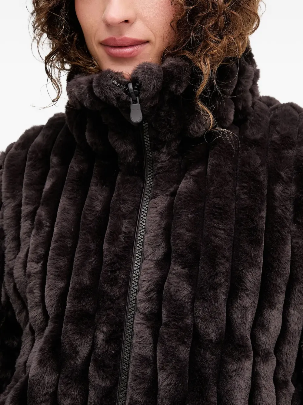 Save The Duck Donsjack met textuur Bruin