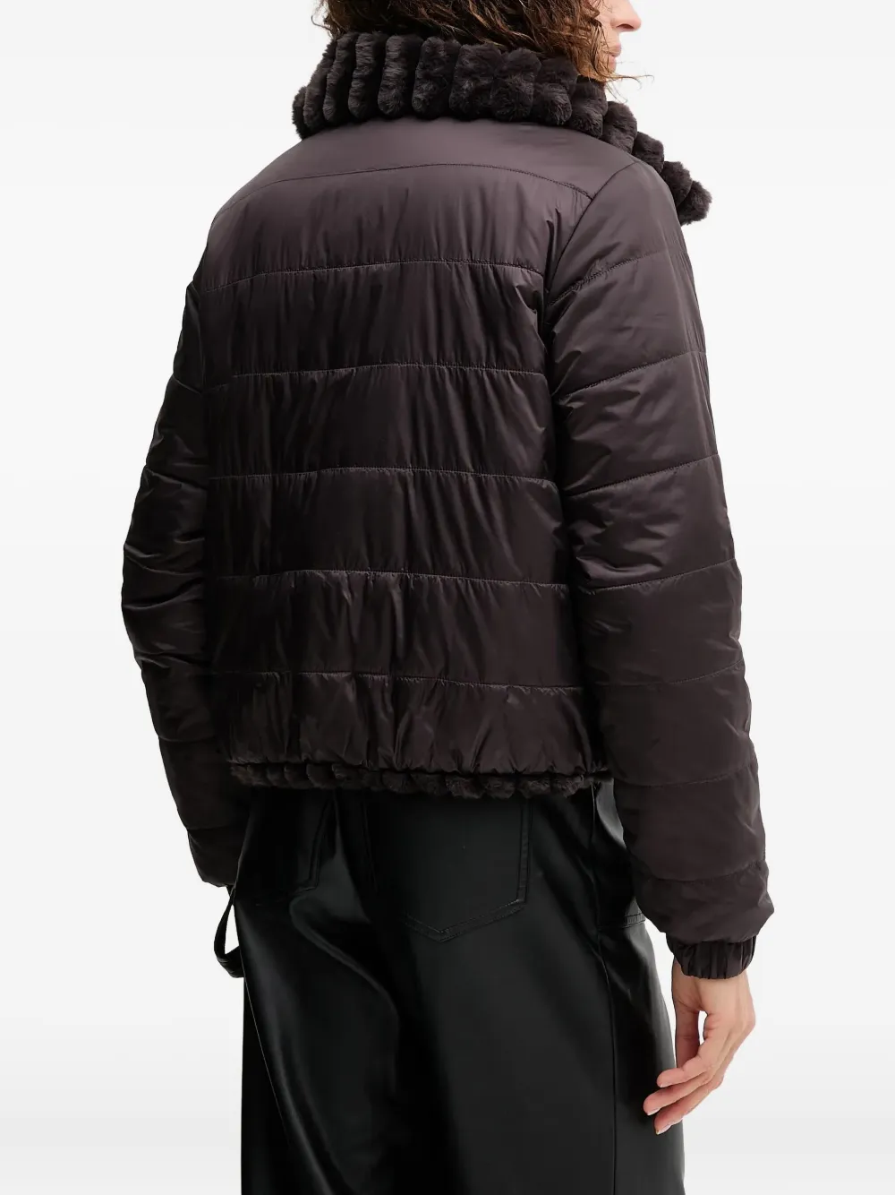 Save The Duck Donsjack met textuur Bruin