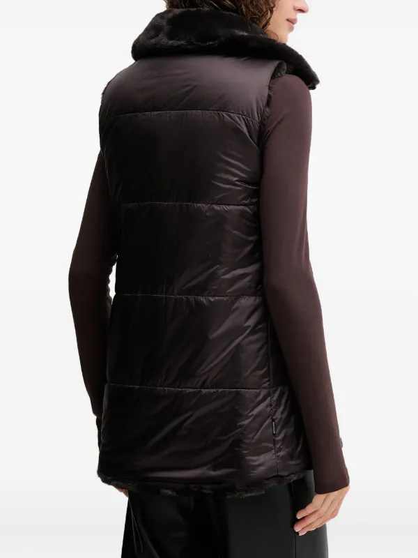 Save The Duck Nives フェイクファーベスト | ブラック | FARFETCH JP