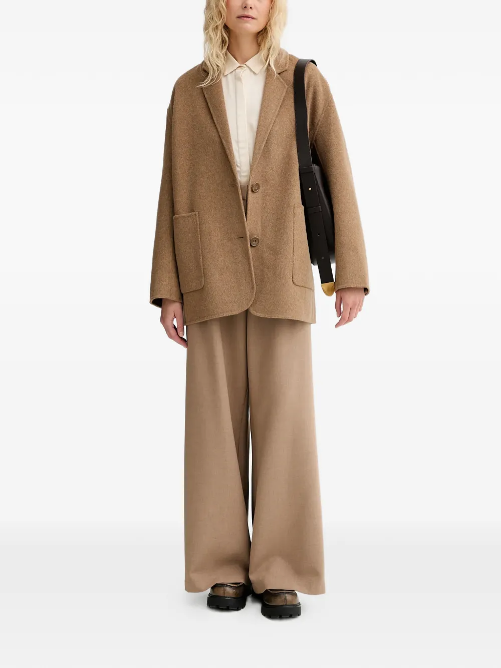 Sessun Wool Blend Single-breasted Blazer In Multi