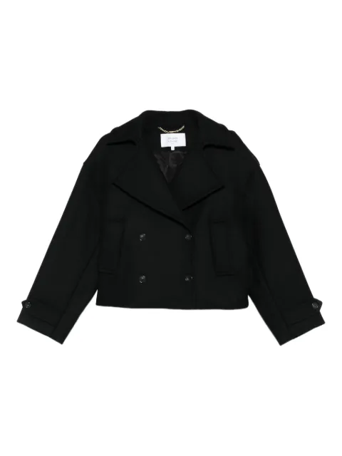 Maison Kitsuné cropped peacoat