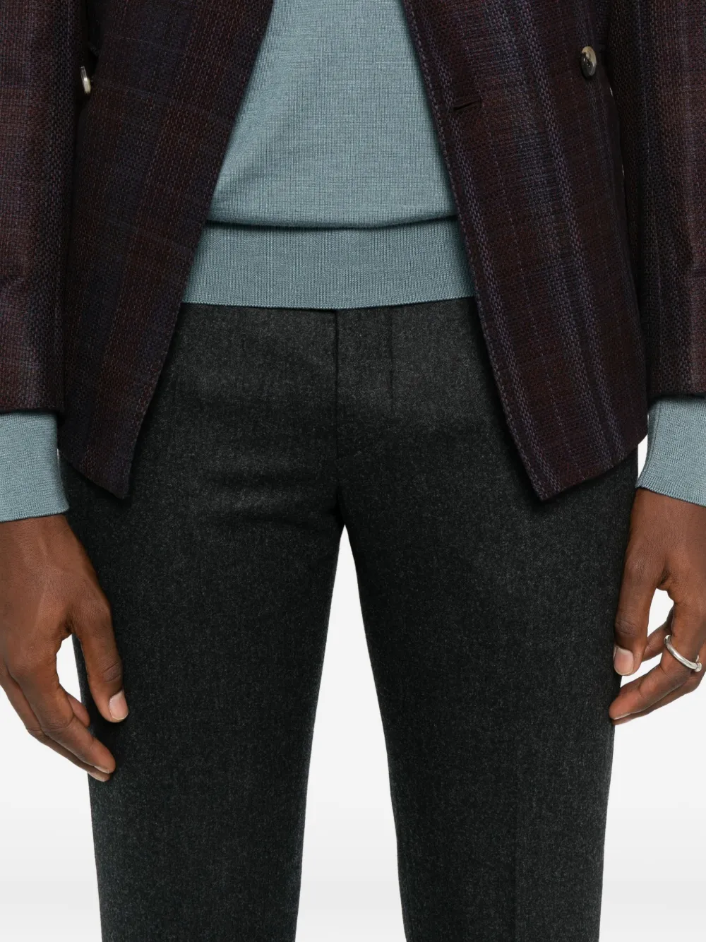 Tagliatore Straight broek Grijs