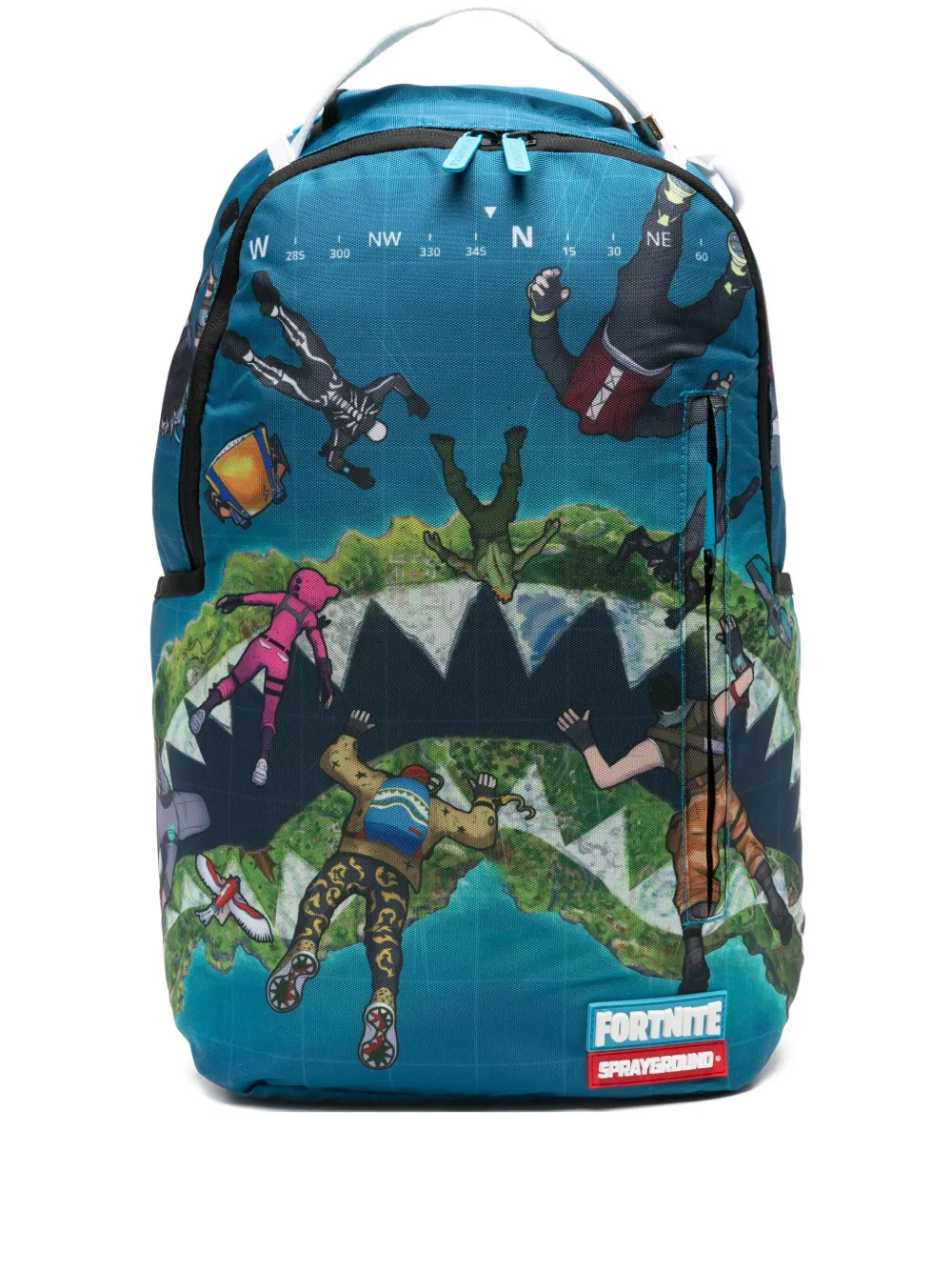 sprayground kid Fortnite Island backpack - Blu