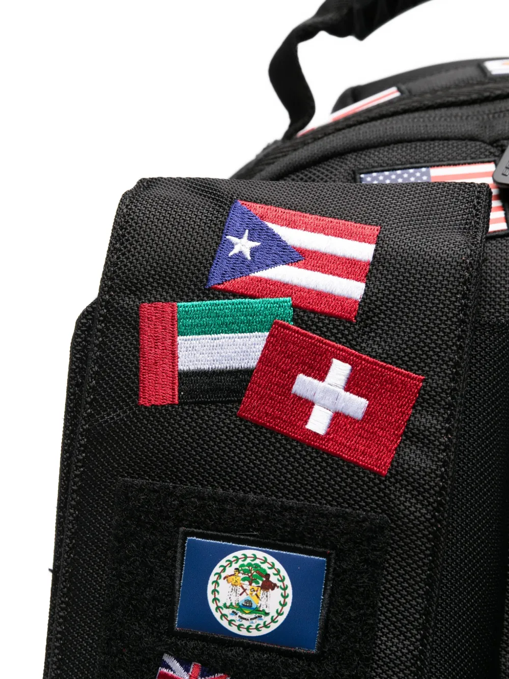 Sprayground Kid James Flags Backpack In Black