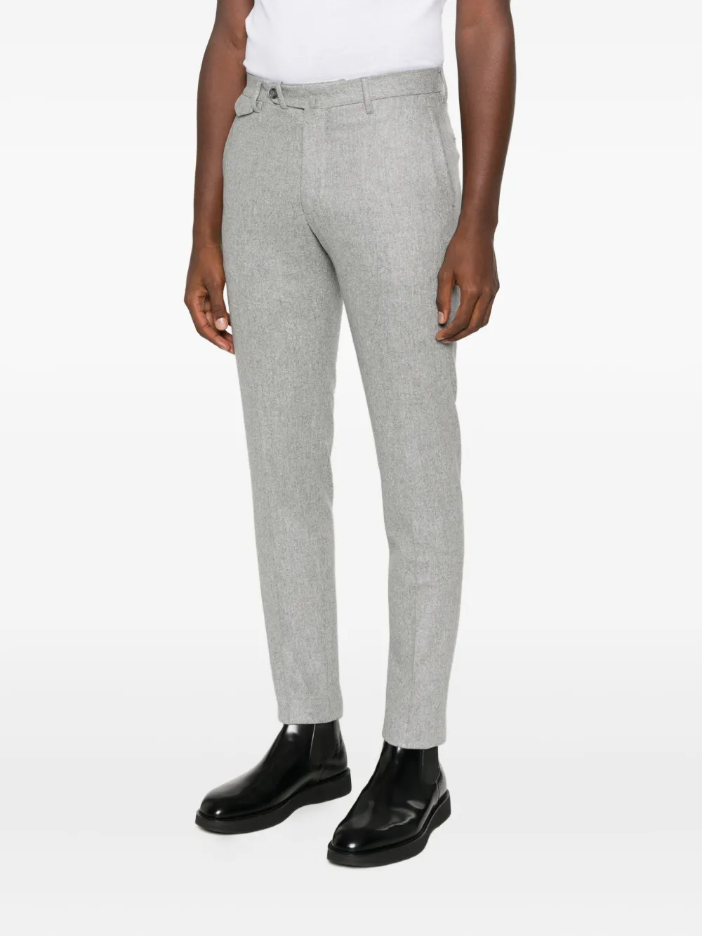 Tagliatore Wollen pantalon met gemêleerd effect Grijs