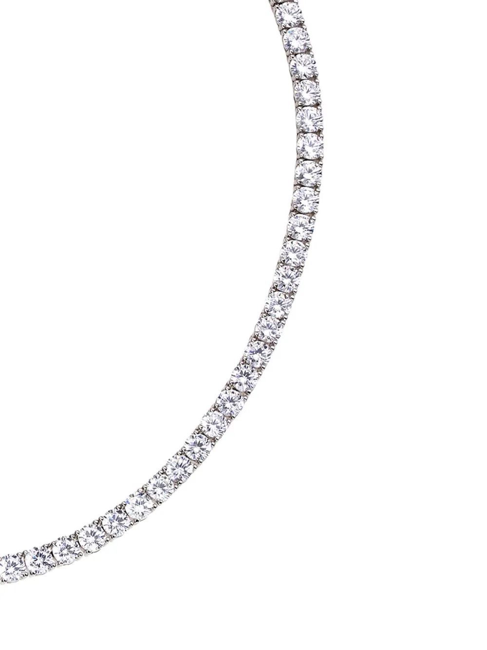  Obsidian Collar De Corte Redondo - Plateado 