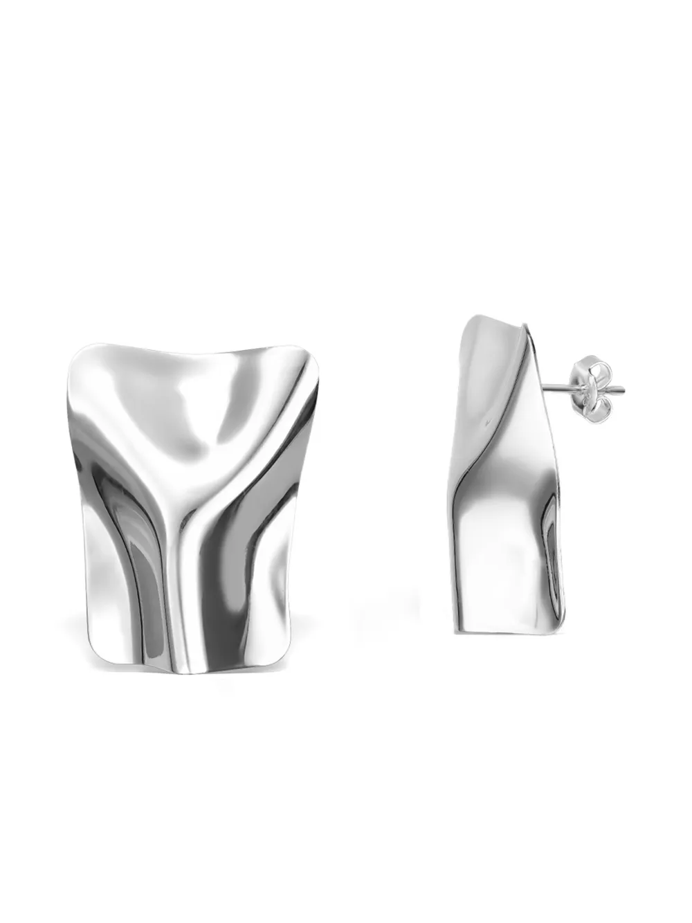 OBSIDIAN aretes con diseño geométrico | Image 2