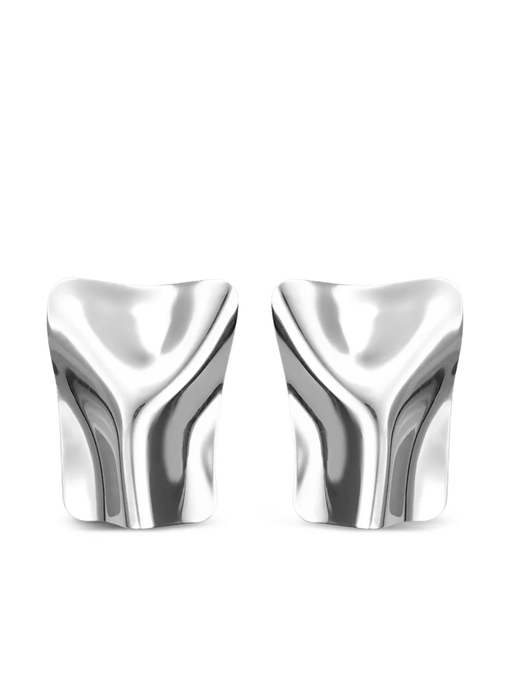 OBSIDIAN aretes con diseño geométrico | plateado | Image 1