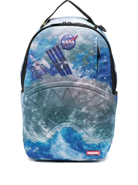 sprayground kid mochila con estampado de nave espacial