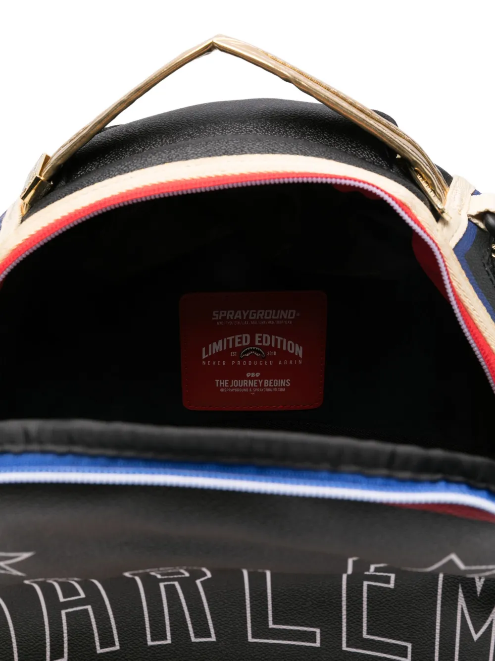 Sprayground Kid Harlem Globetrotters Backpack In Black