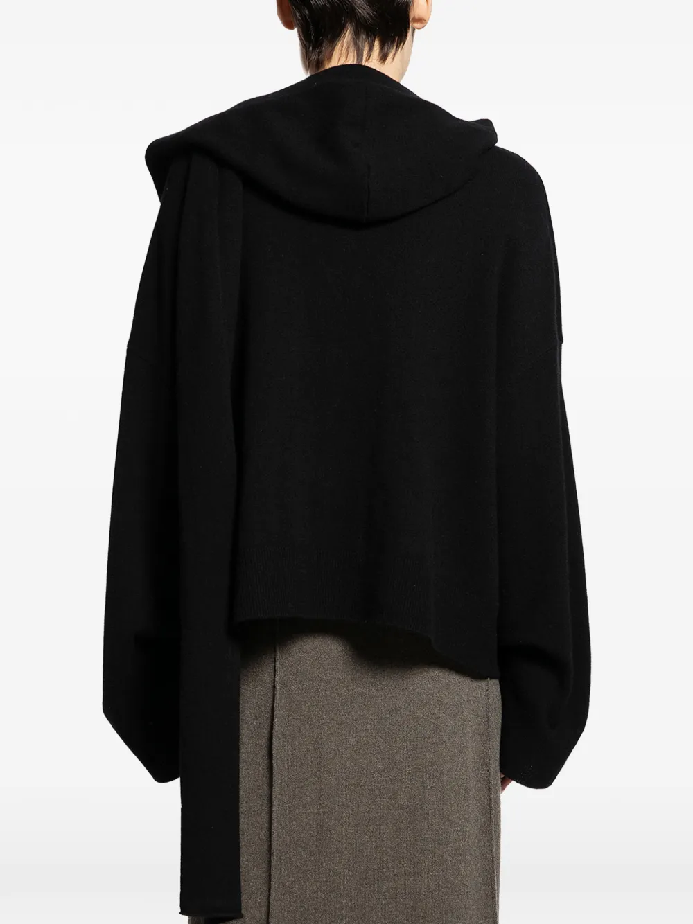  Ziggy Chen Scarf Cardigan - Black 