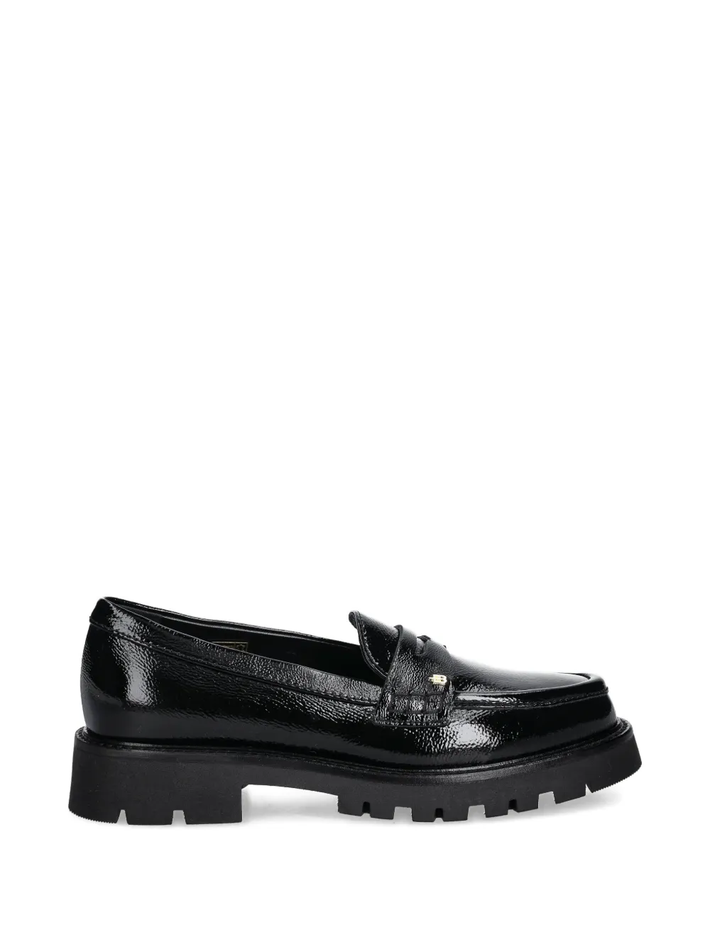 Baldinini lug-sole platform penny loafers - Nero