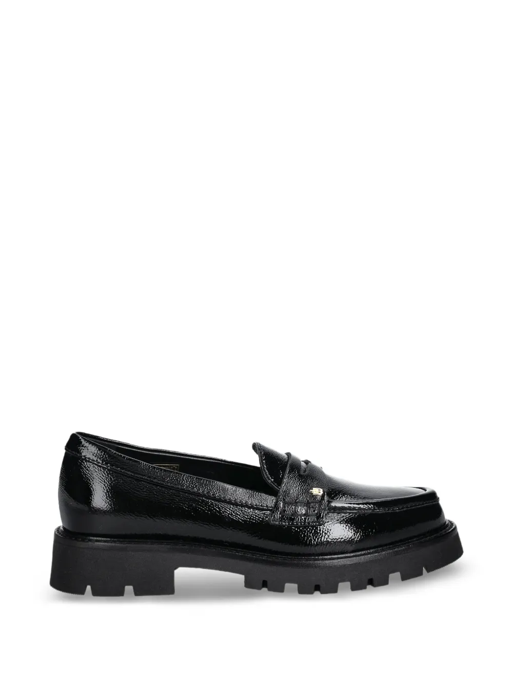 Baldinini lug-sole platform penny loafers - Nero