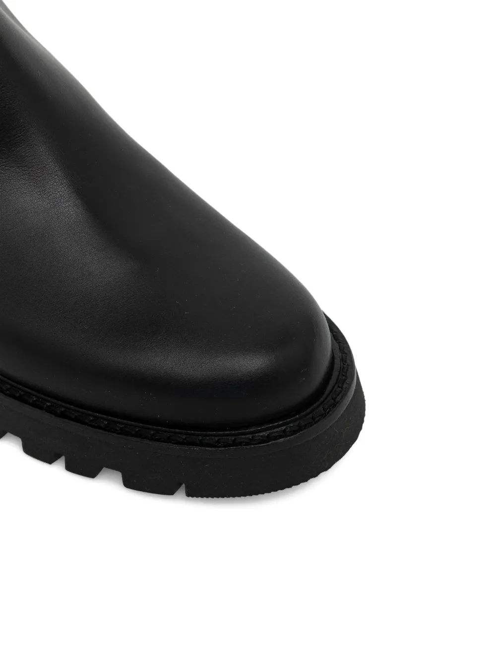 Baldinini leather knee-high boots Zwart