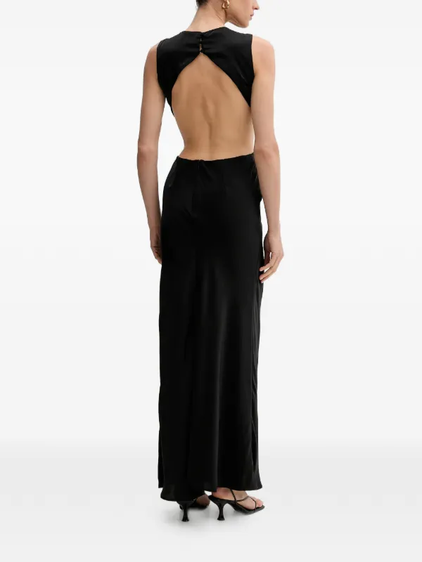 Bardot cut-out Maxi Dress | Black | FARFETCH BE Bardot cut-out Maxi Dress | Black | FARFETCH BE