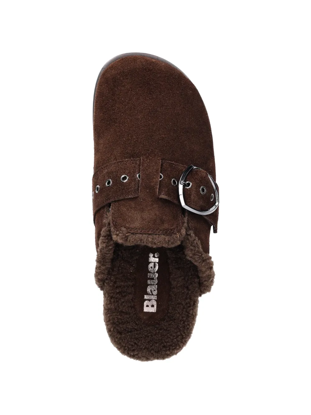 Blauer Loafers met gesp Bruin