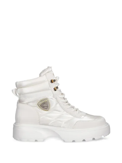 Blauer quilted lace-up boots