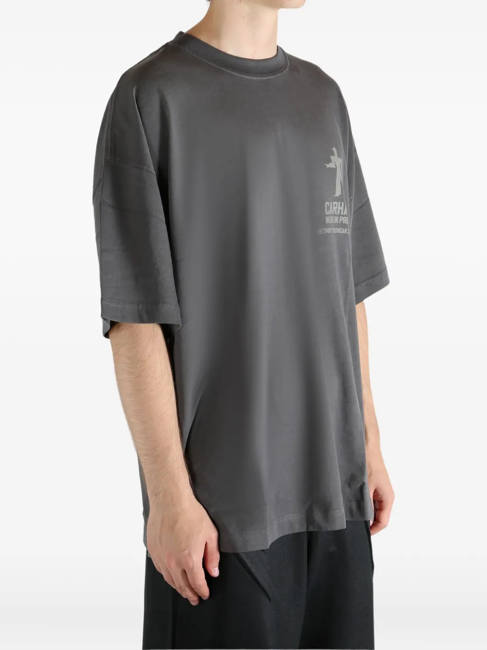 Carhartt Logo-print T-shirt In Black