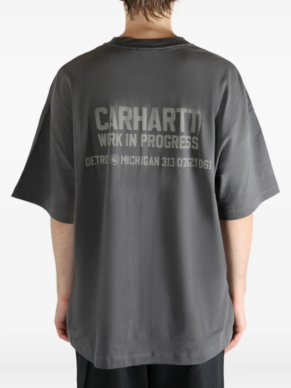 Carhartt Logo-print T-shirt In Black