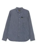 Superdry pinstripe chest-pocket shirt - Blue