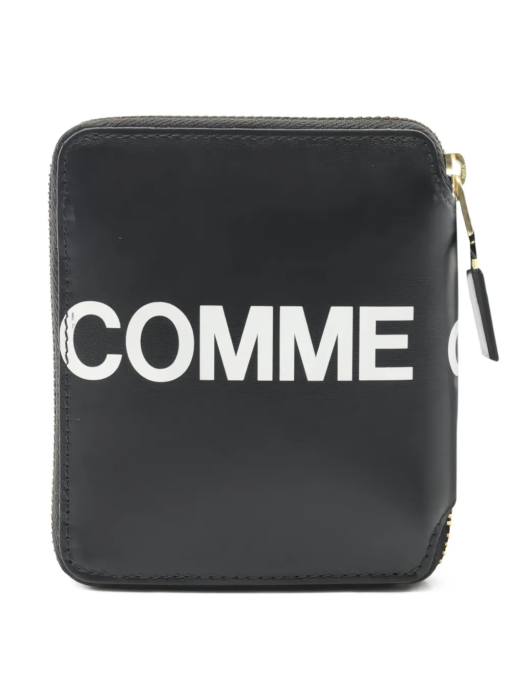 Comme Des Garçons Wallet 2020s logo round-zip wallet | Black | Image 1