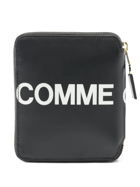 Comme Des Garçons Wallet 2020s logo round-zip wallet
