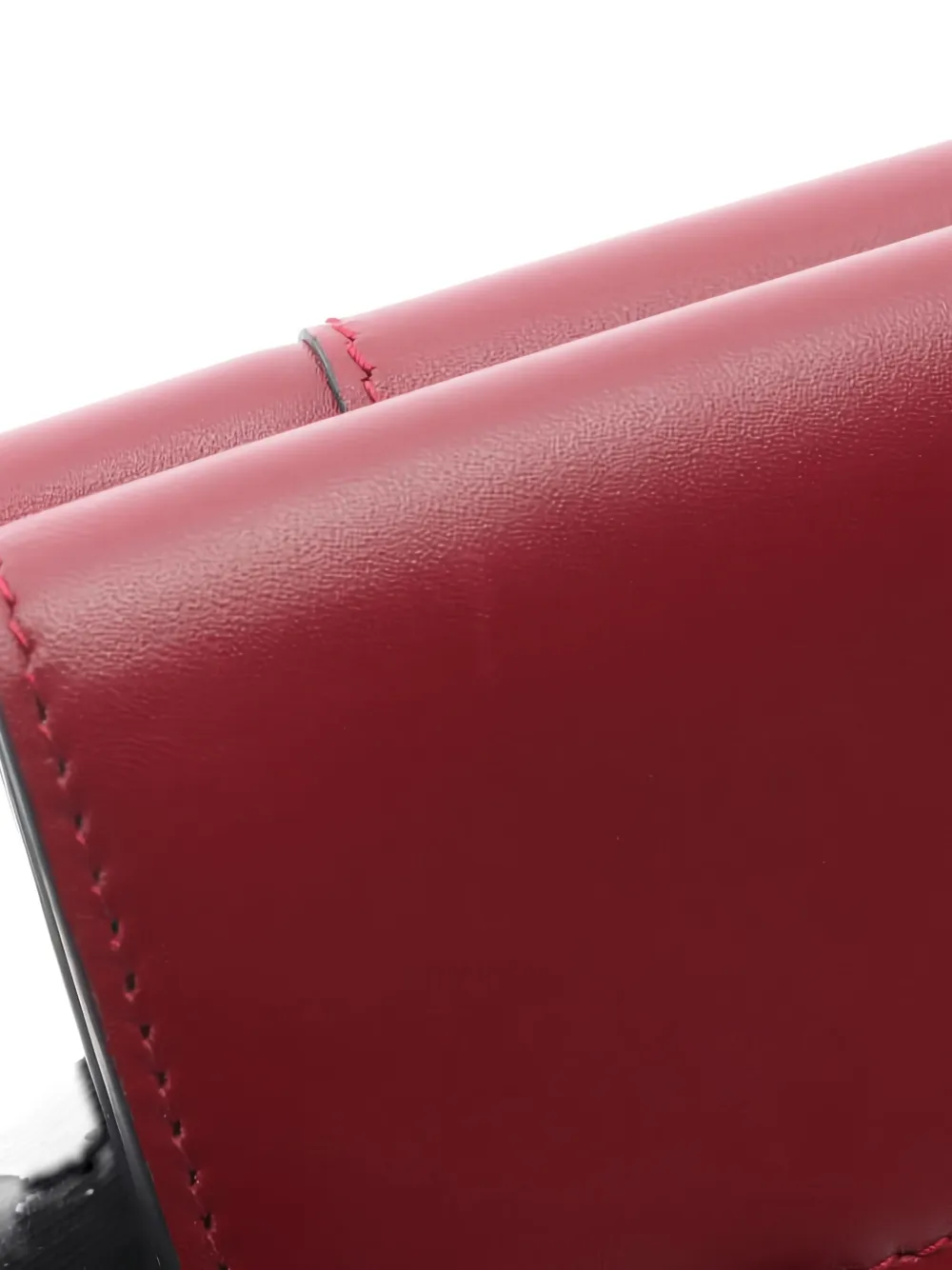 Pre-owned Bvlgari 2010s Forever Serpenti Trifold Wallet In Red