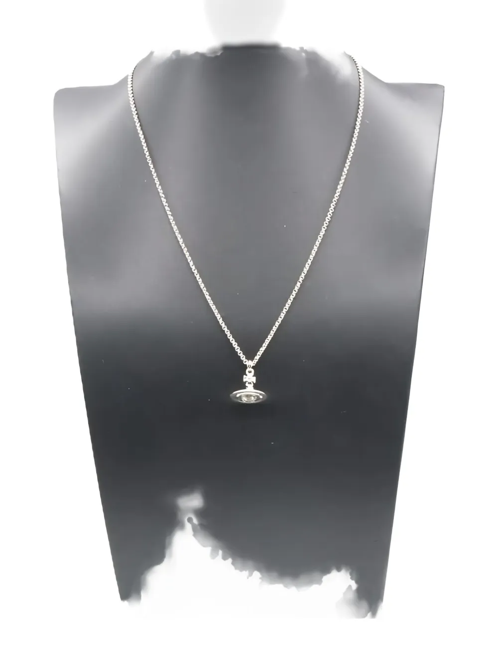 Pre-owned Vivienne Westwood 2020s Orb-pendant Necklace In Silver