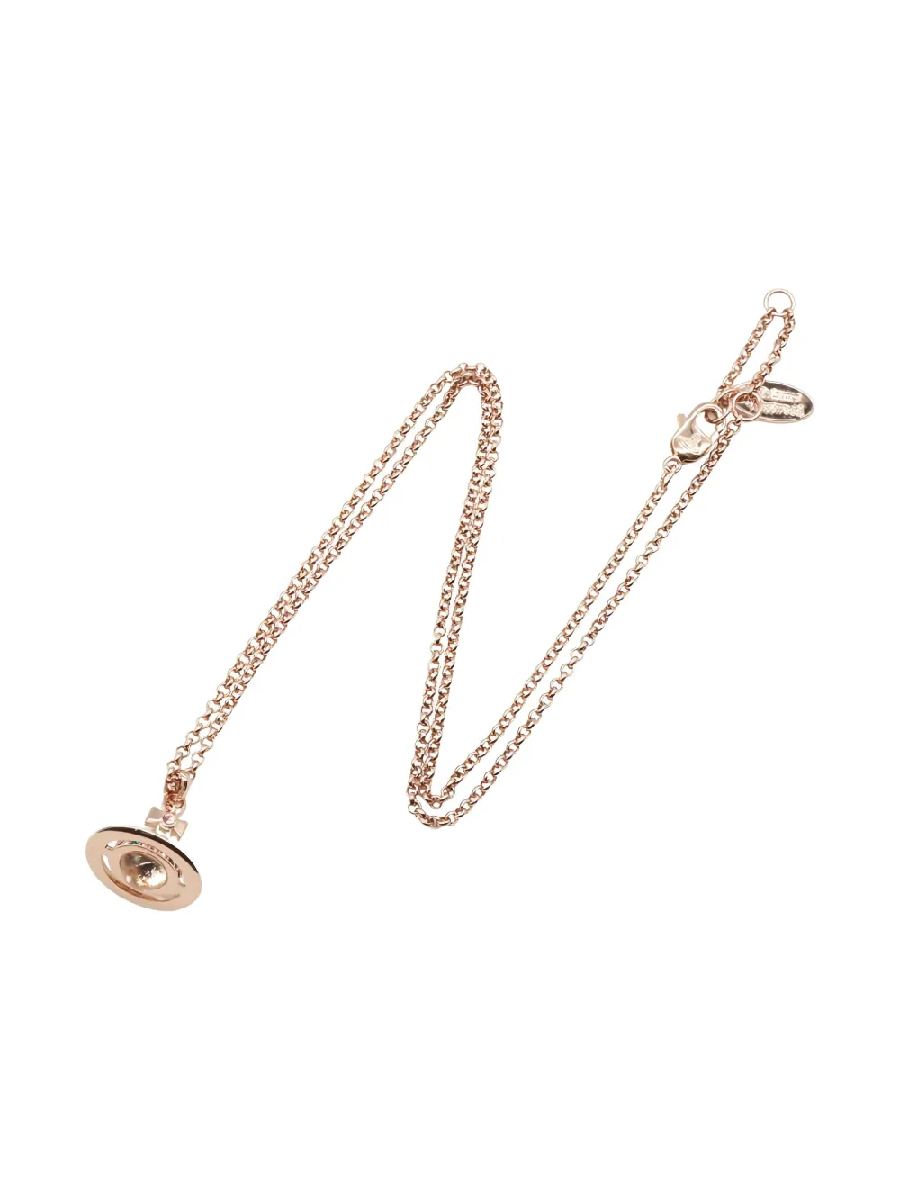 Pre-owned Vivienne Westwood 2020s Orb-pendant Necklace In Pink