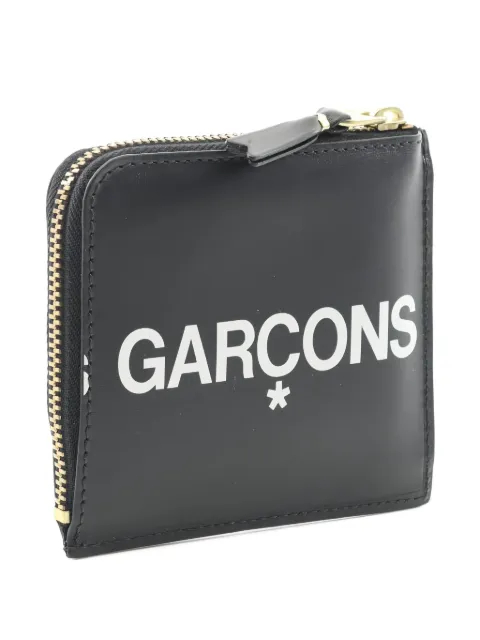 Comme Des Garçons 2020s logo leather coin wallet